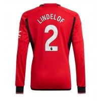 Manchester United Victor Lindelof #2 Hemmatröja 2023-24 Långa ärmar